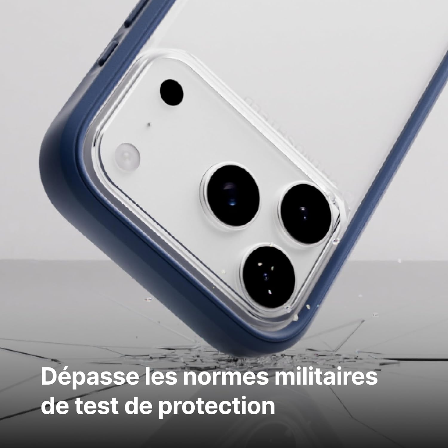 Thumbnail 1 de RhinoShield Coque Mod NX pour iPhone 17 – bumper sans verso, protection anti-chocs et design minimaliste (blanc)