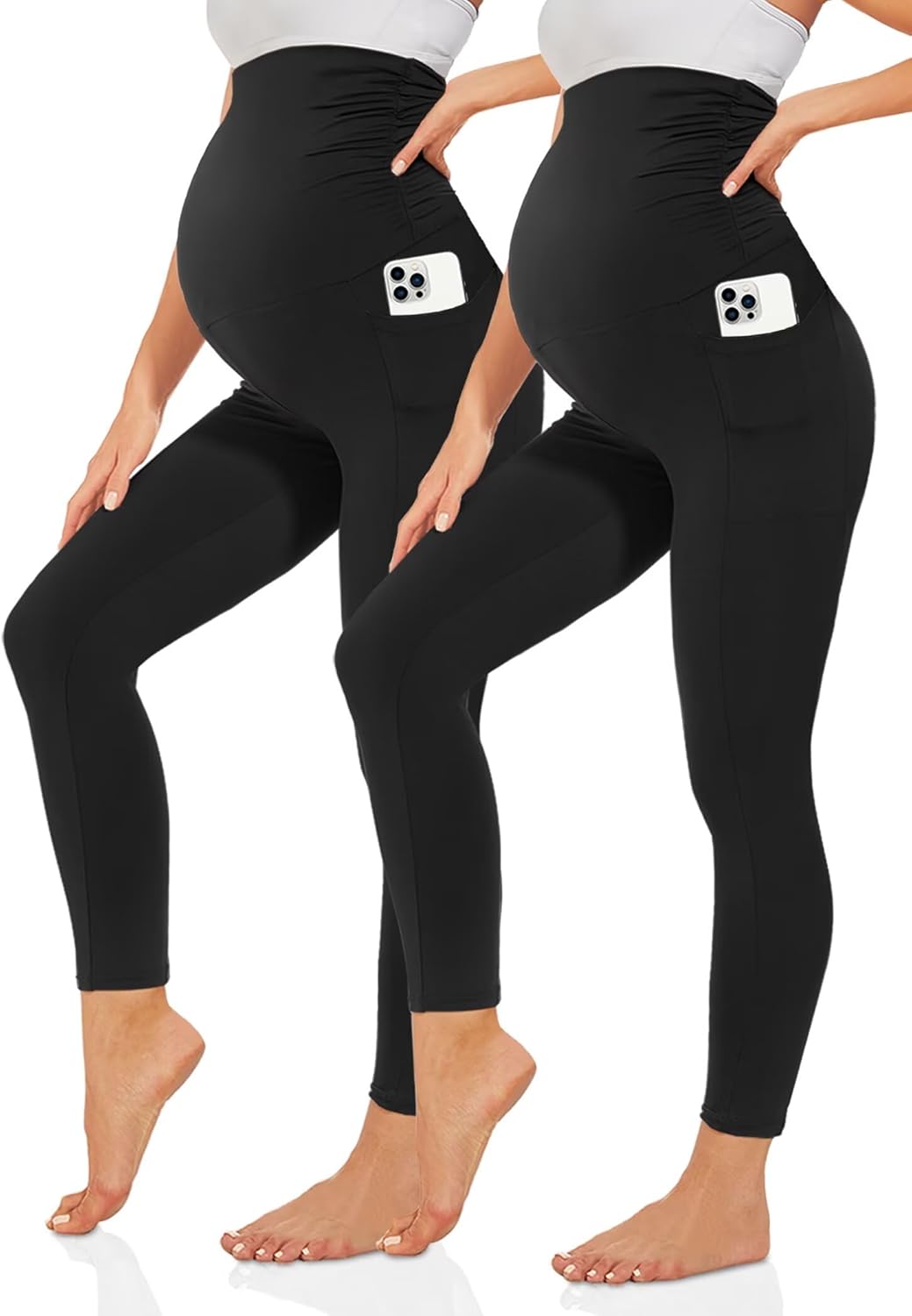 Thumbnail 5 de TNNZEET Umstandsleggings Damen – blickdichte Schwangerschafts-Leggings lang mit Taschen
