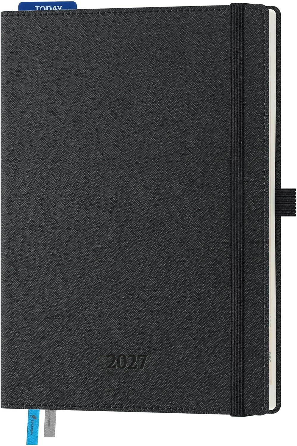 Detalle de IN-LUXPRO 2027 Weekly and Monthly Planner with Vegan Leather Cover, Tabs & Pocket