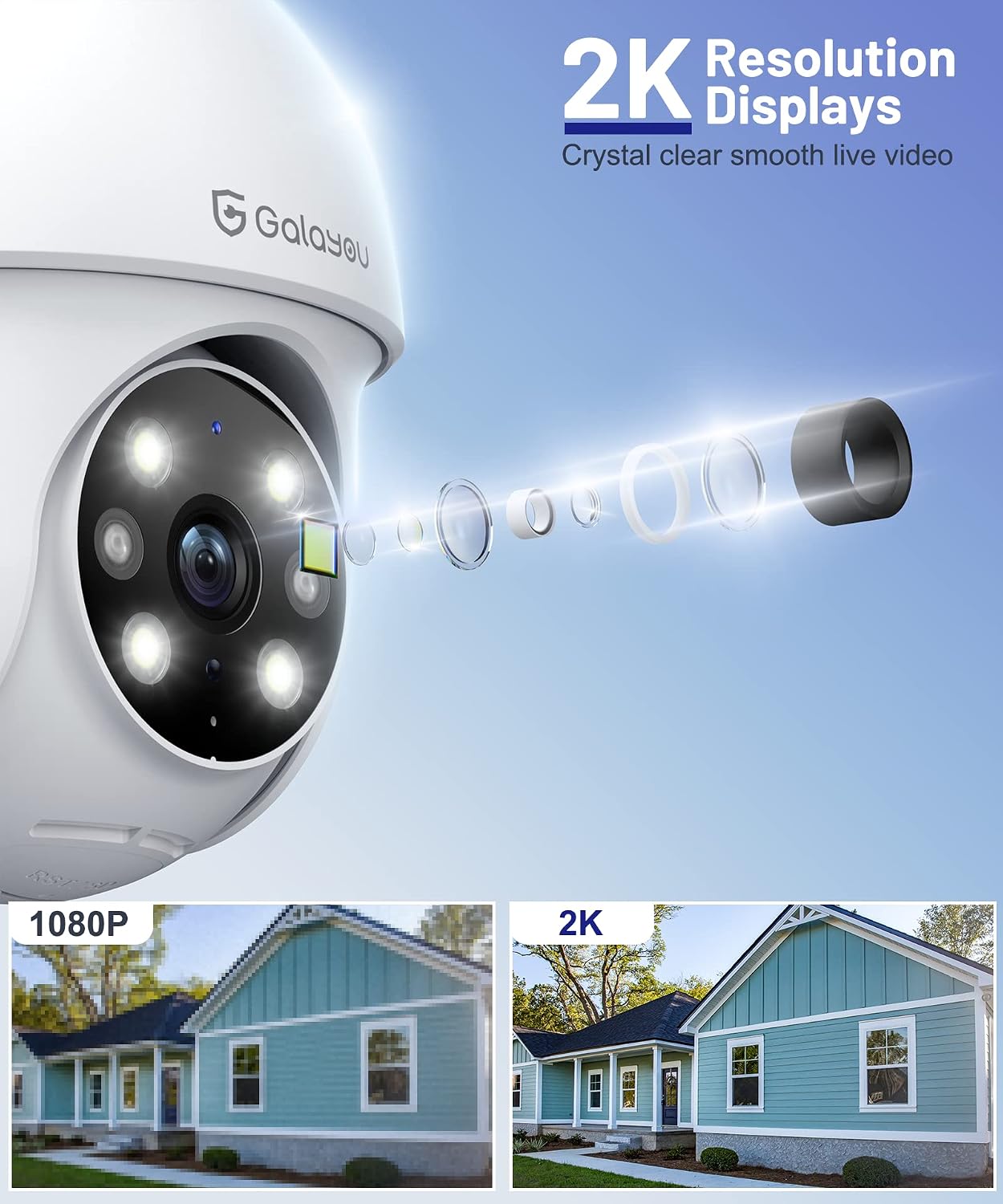 Thumbnail 1 de GALAYOU 2K Security Camera Outdoor