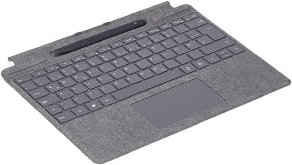 Thumbnail 6 de Microsoft Signature Keyboard in Platin für Surface Pro 8/9/X – ergonomisches Tastatur-Setup