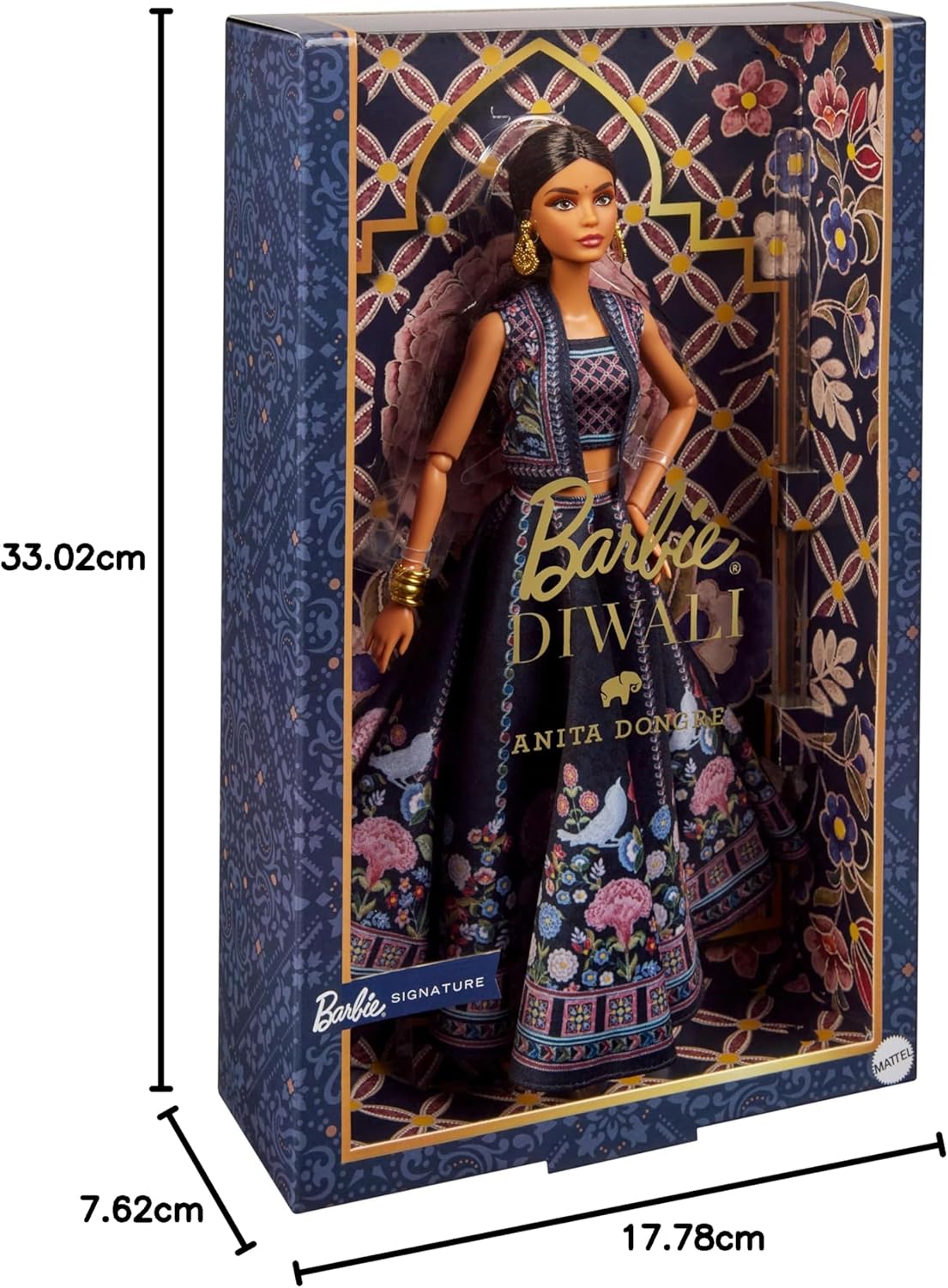 Thumbnail 6 de Barbie Diwali Doll by Anita Dongre HRM91 – Festival of Lights collectible with stand & authenticity certificate