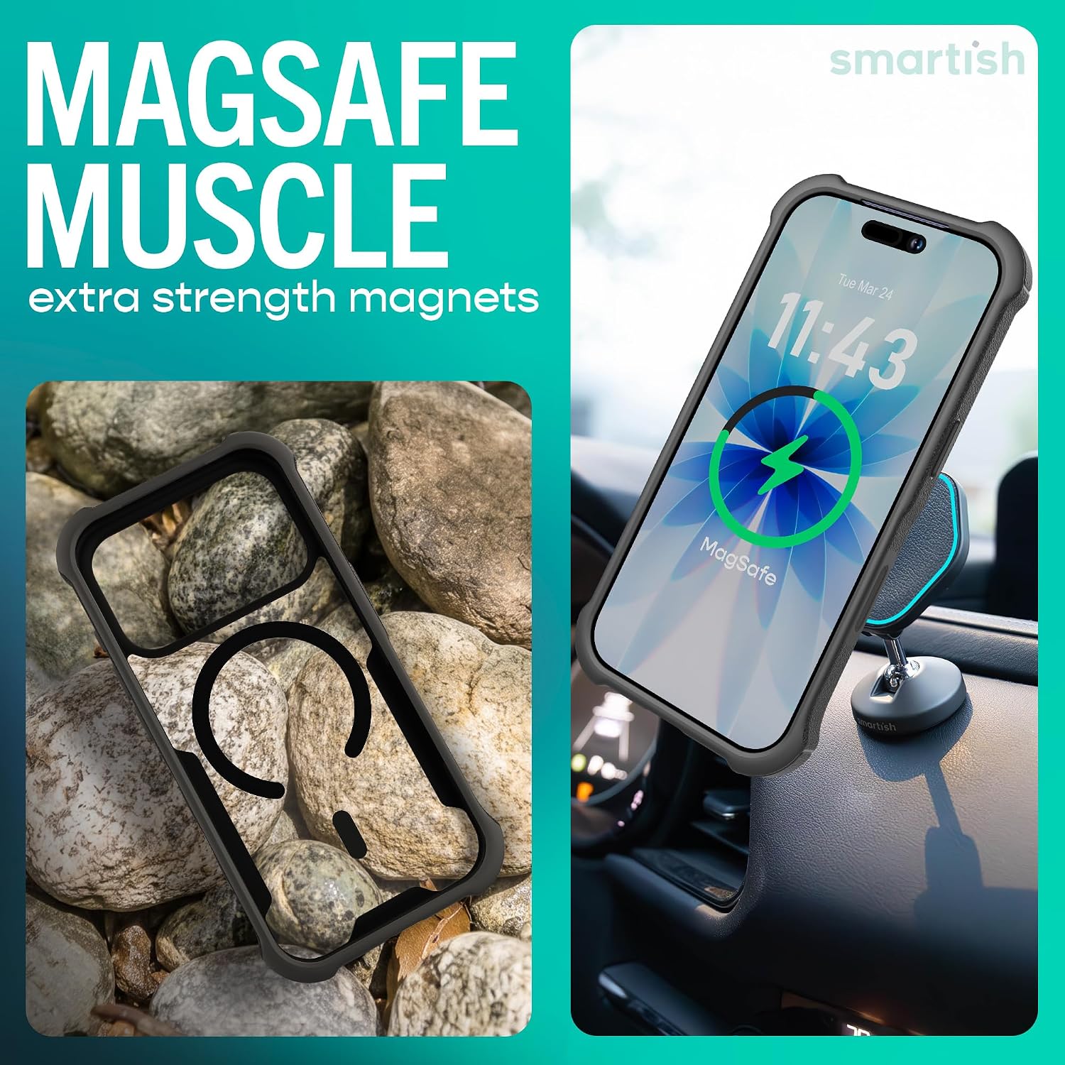 Detalle de Smartish iPhone 17 Pro Gripzilla MagSafe Case