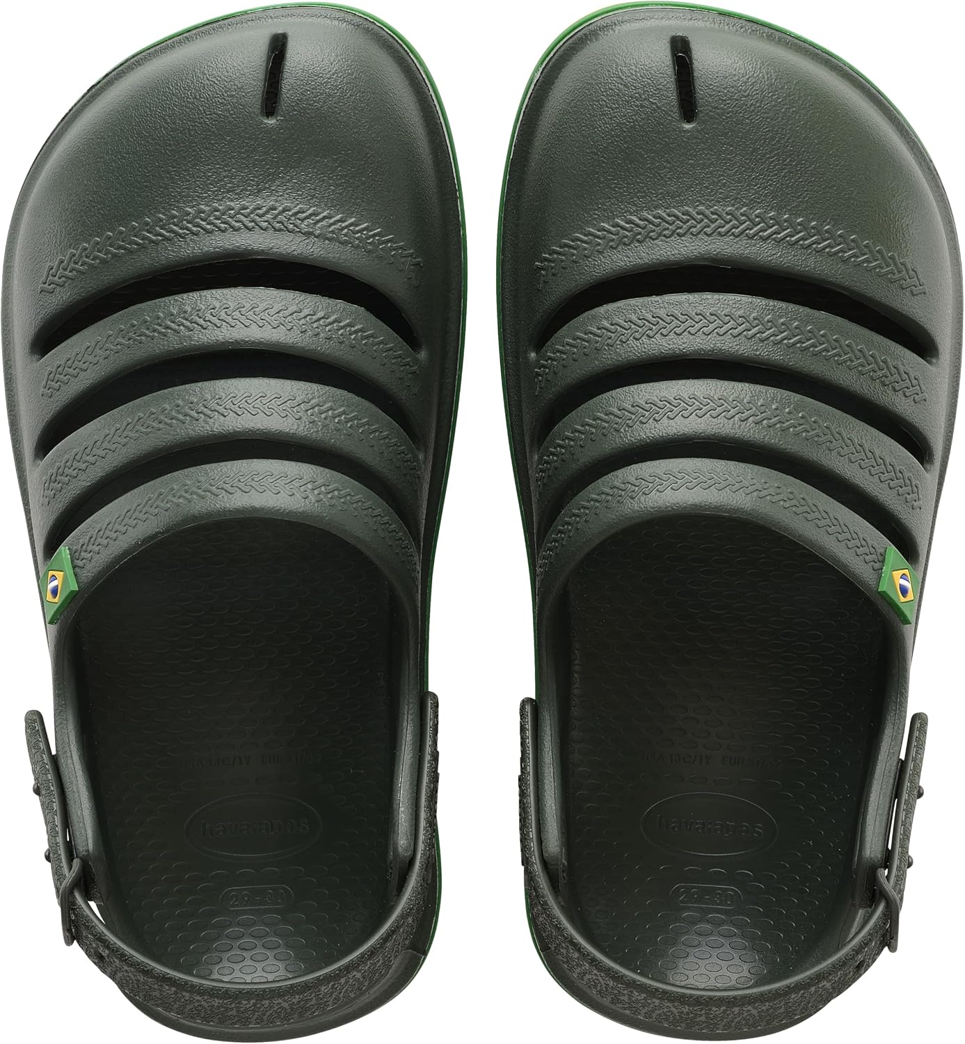 Thumbnail 6 de Havaianas Kids Clog Brasil in blu navy: zoccoli unisex per bambini e ragazzi