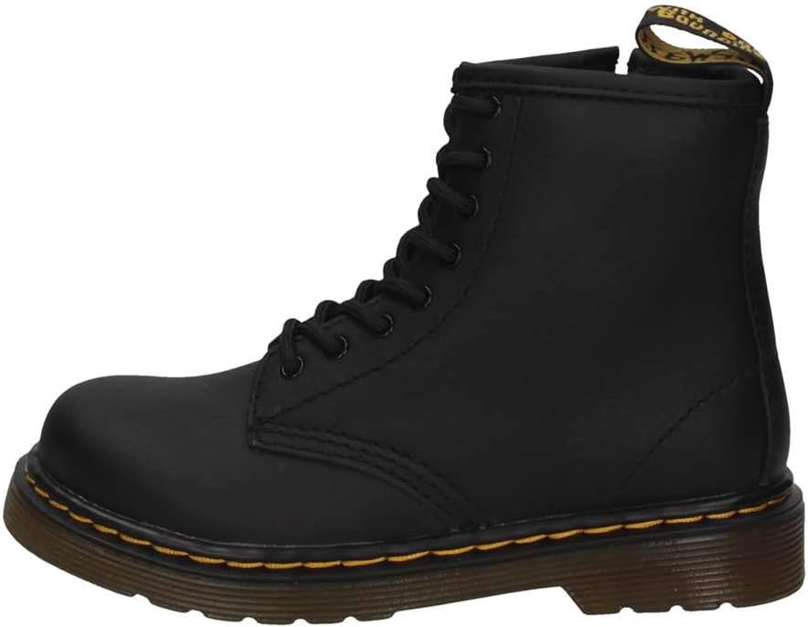 Detalle de Dr. Martens Brooklee, bottes mixte bébé - Noir (Black Softy T) – 24 EU
