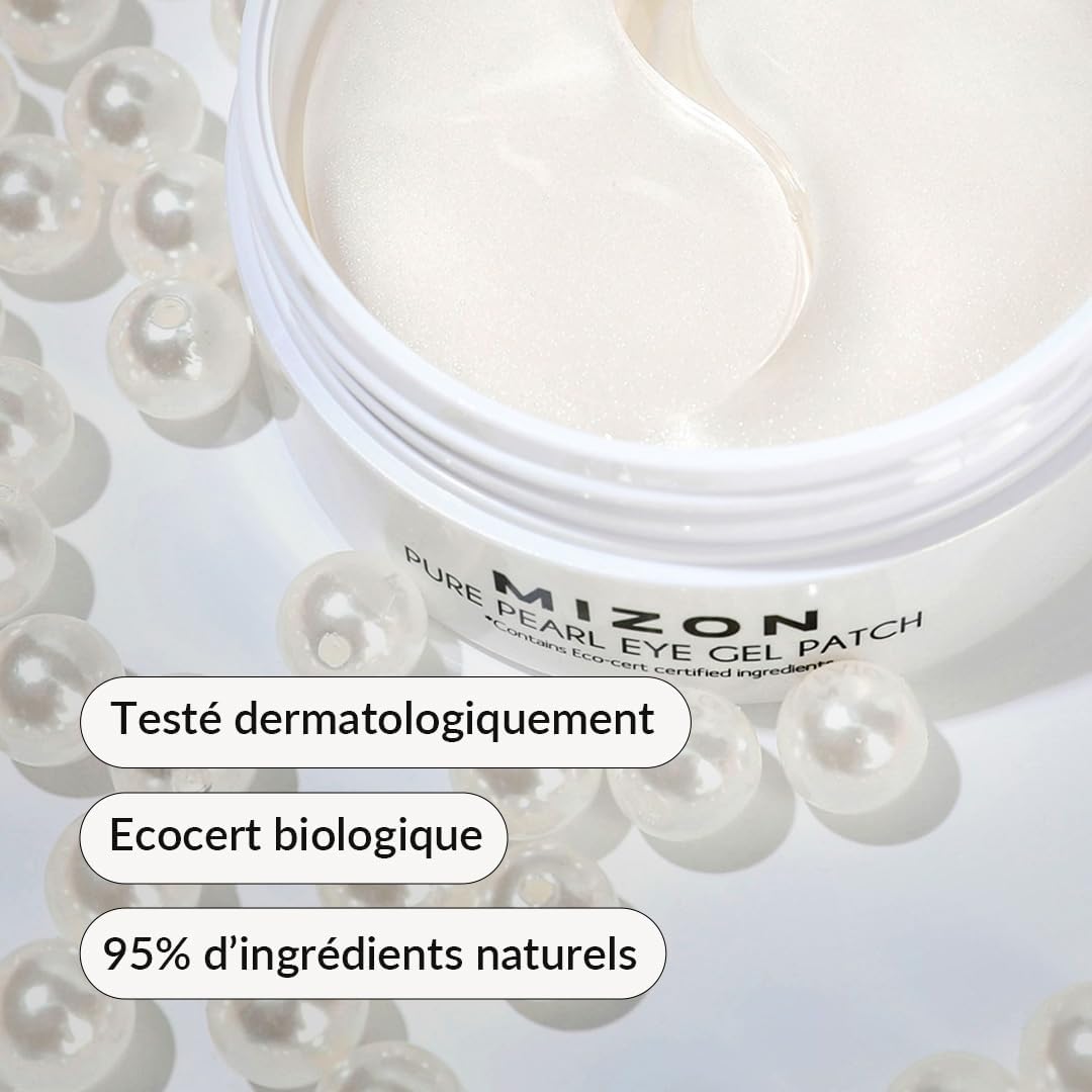 Thumbnail 2 de MIZON Pure Pearl Eye Gel Patches (x60) : patchs gel contour des yeux anti-cernes et anti-rides