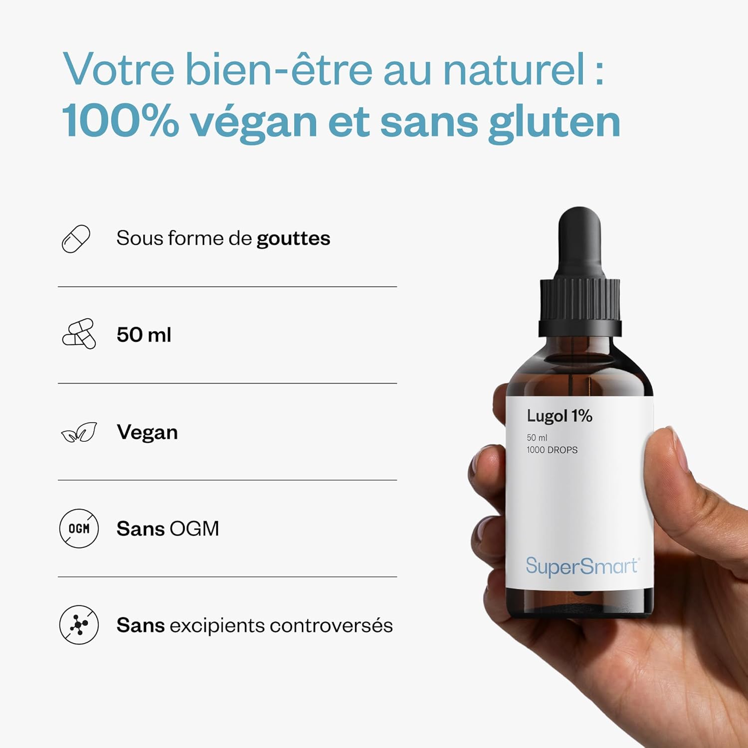 Thumbnail 4 de Lugol 1% en gouttes (iode) SuperSmart – 1000 gouttes