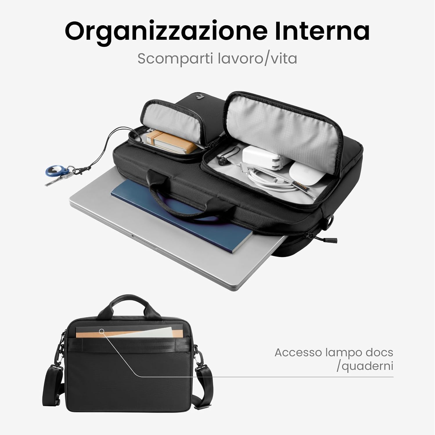 Detalle 2 de tomtoc Borsa Porta PC Slim 15,6 💼