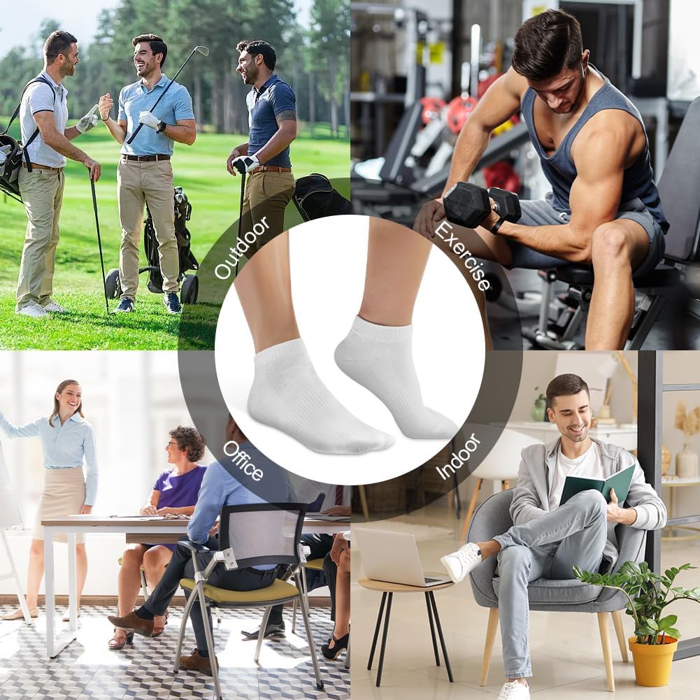Thumbnail 6 de Vicloon Trainer Socks for Men and Women – 8 Pairs Ankle Cotton Sports Socks