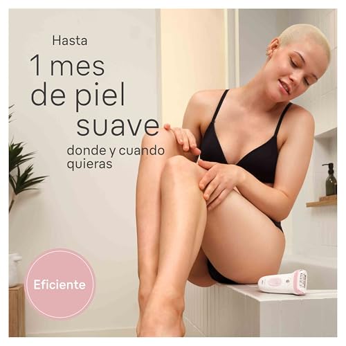 Detalle de Braun Silk-épil 7 7-030 (Blanco/Flamenco) depiladora eléctrica para uso en seco y en mojado