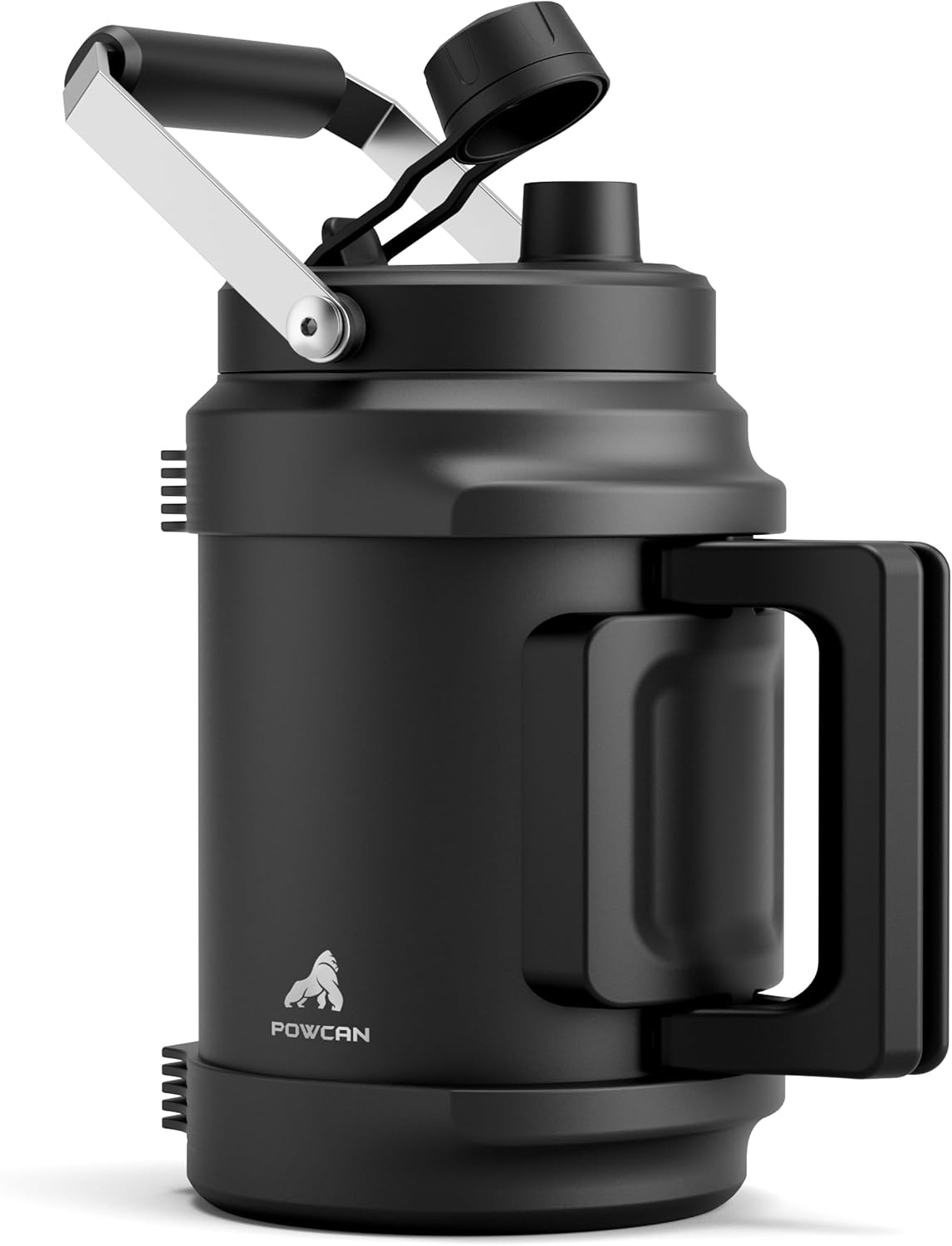 Detalle de POWCAN giwj-64oz1p-BK 64 oz Insulated Water Bottle with Dual-Mode Lid