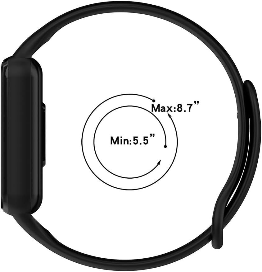 Detalle de BYISYUE silicone sport watch strap for Amazfit Band 7