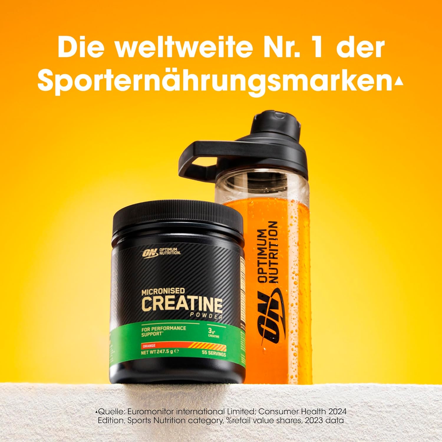 Thumbnail 3 de Optimum Nutrition Mikronisiertes Kreatin Pulver Orange, 247,5 g – 55 Portionen