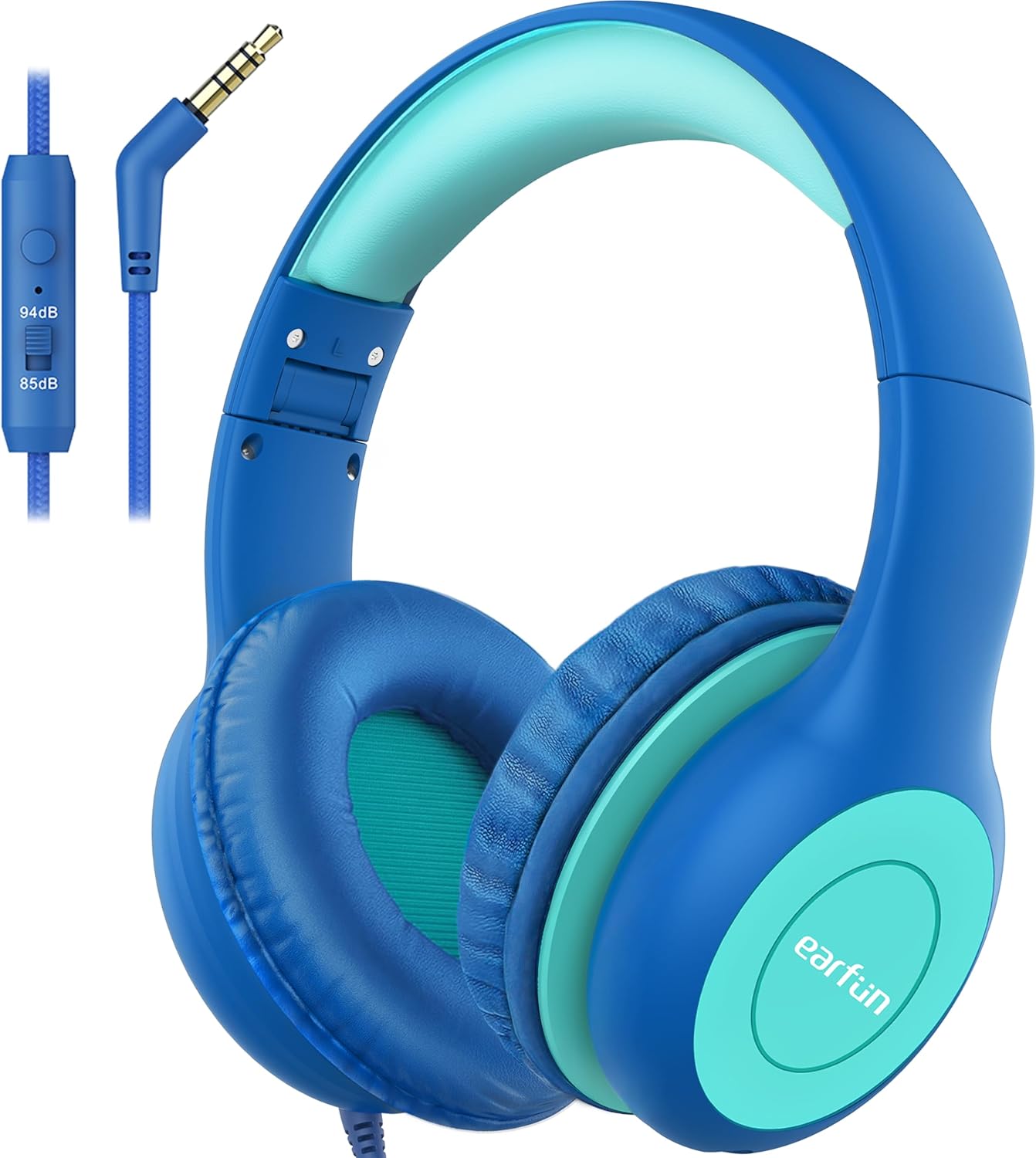 Detalle de EarFun Kids Headphones 85dB wired headphones