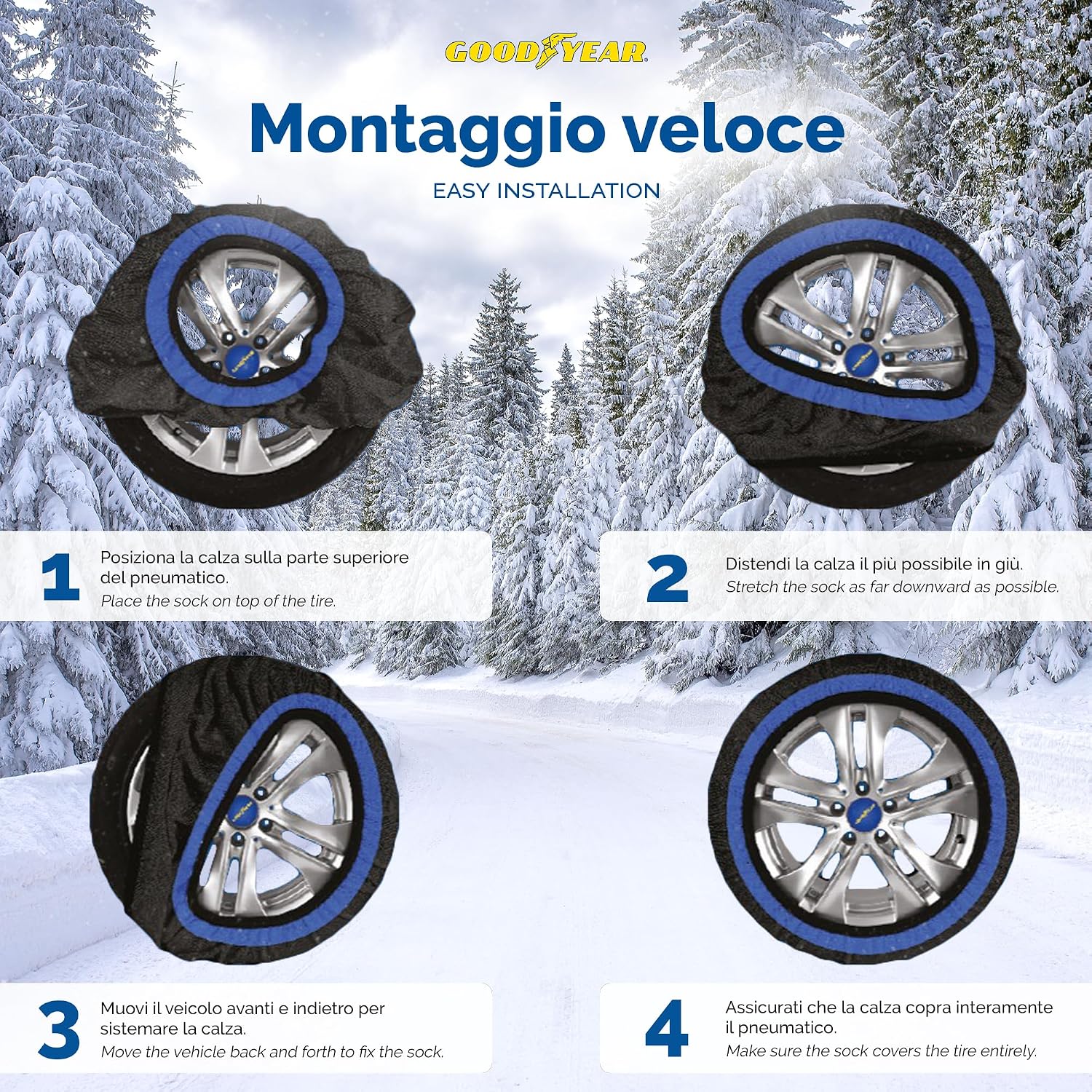 Thumbnail 5 de Goodyear Star Gripper calze da neve taglia M per auto
