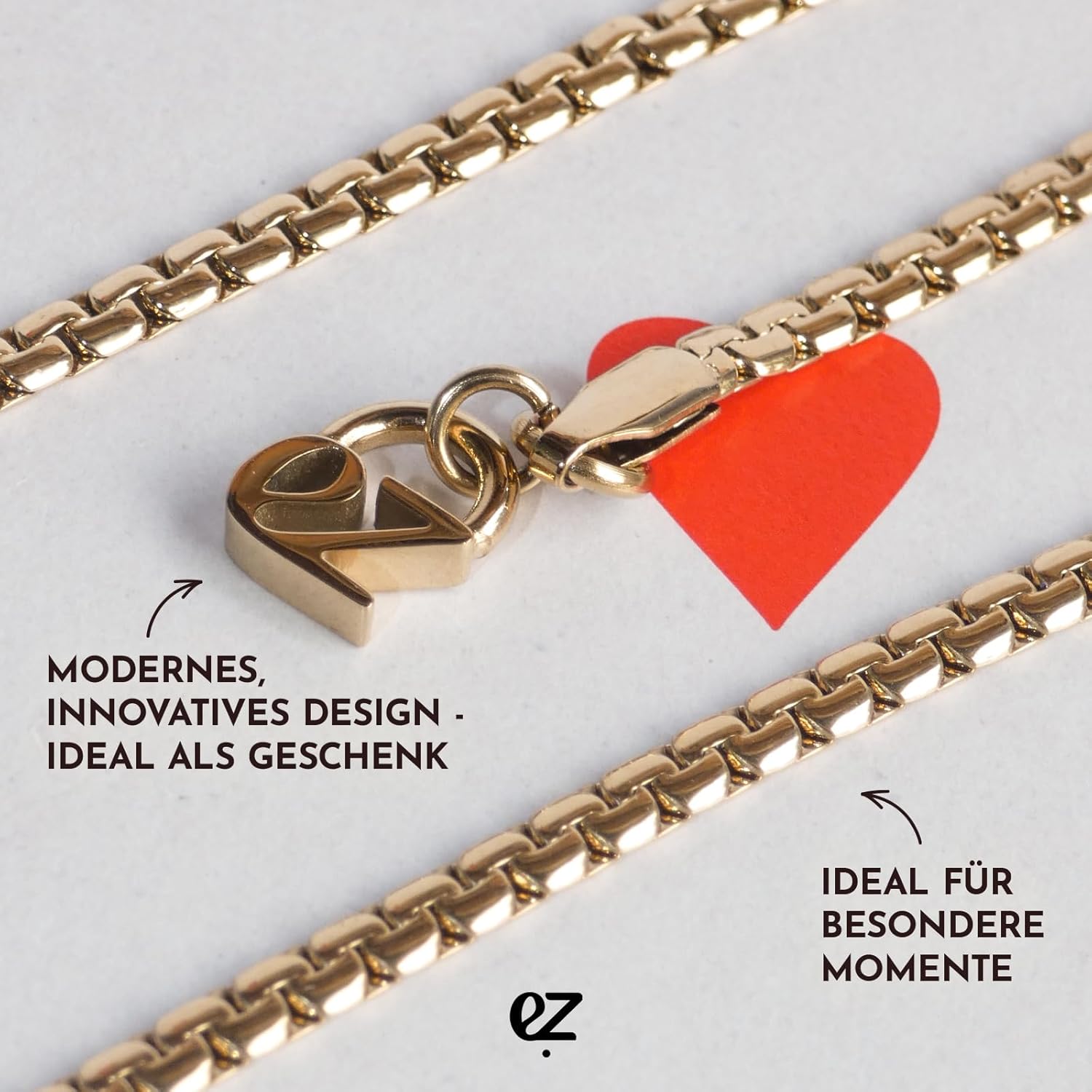 Thumbnail 5 de Echtzeit Damenkette – lange Collier- oder Y-Kette für Layering-Look, Edelstahl vergoldet