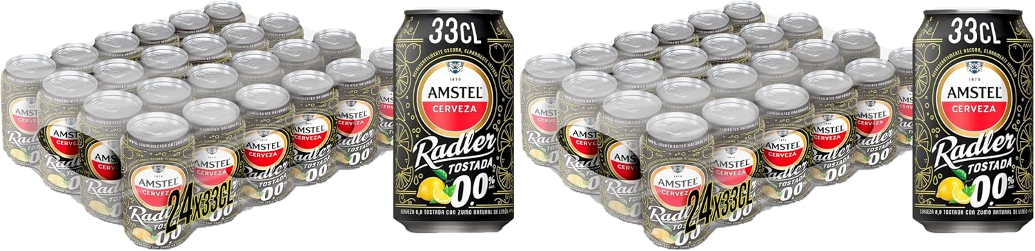 Thumbnail 3 de Amstel Radler 0,0 Cerveza Tostada Limón Sin Alcohol 🍋 - 24 Latas