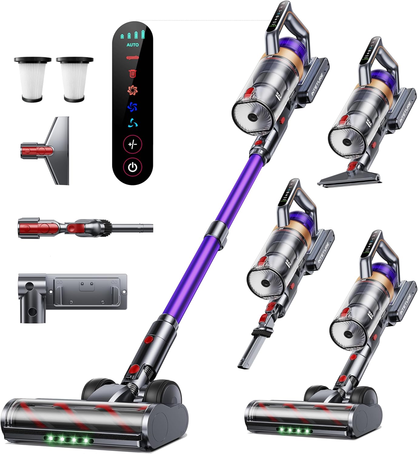 Detalle de INTETURE Cordless Vacuum Cleaner 50KPA, 65 mins runtime 🧹