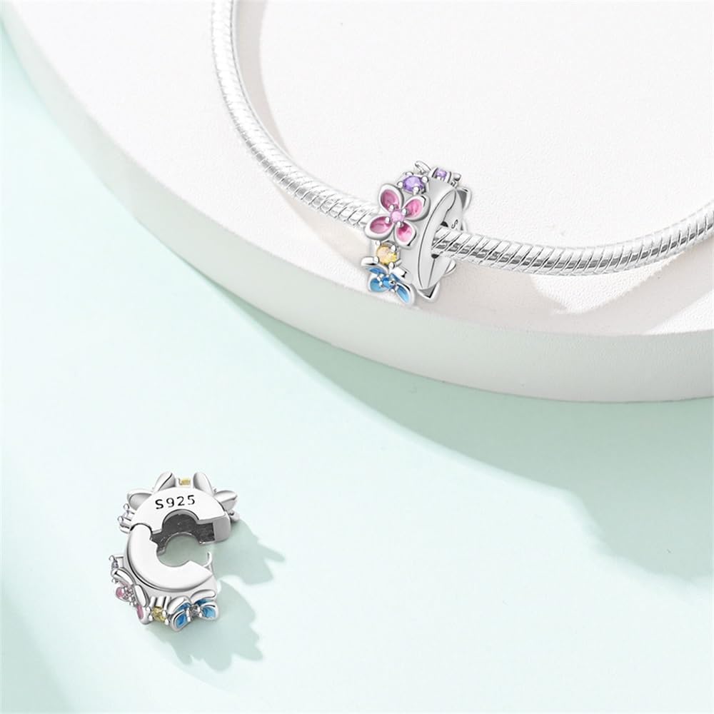 Thumbnail 1 de Pandach Damen Charm-Anhänger aus 925 Sterling Silber mit Zirkonia (für Armband & Halskette, kompatibel mit europäischen Charmen) C5