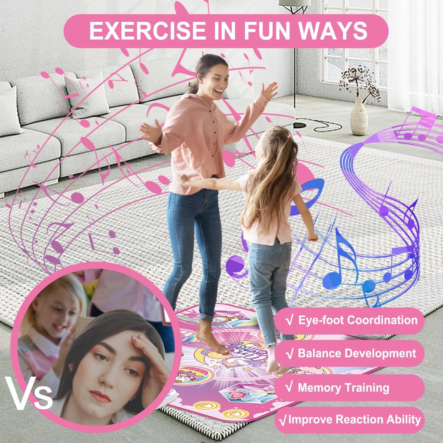 Thumbnail 4 de TOPBLASTERBOX Unicorn Dance Mat, Bluetooth 6‑mode