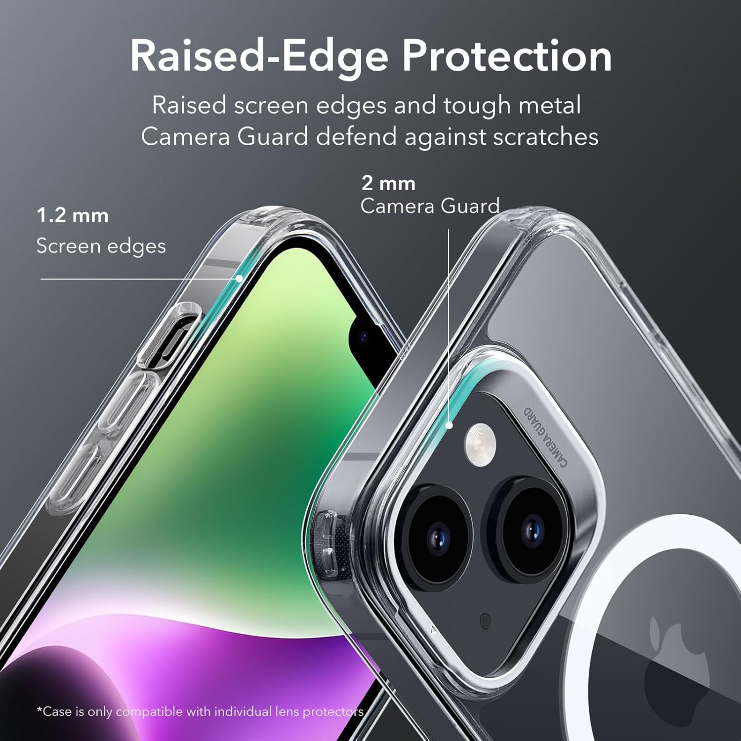 Thumbnail 6 de ESR Classic Coque Béquille pour iPhone 14/13 — MagSafe, Protection Militaire, Anneau Caméra Intégré, Transparent