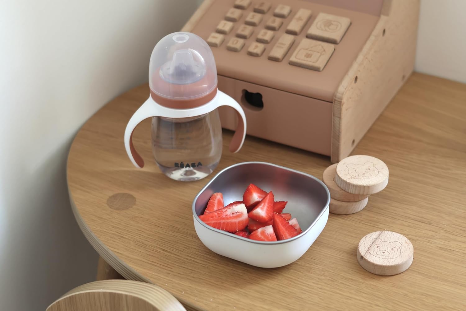 Detalle de BEABA 2 in 1 Sippy Cup – 210 ml Terracotta