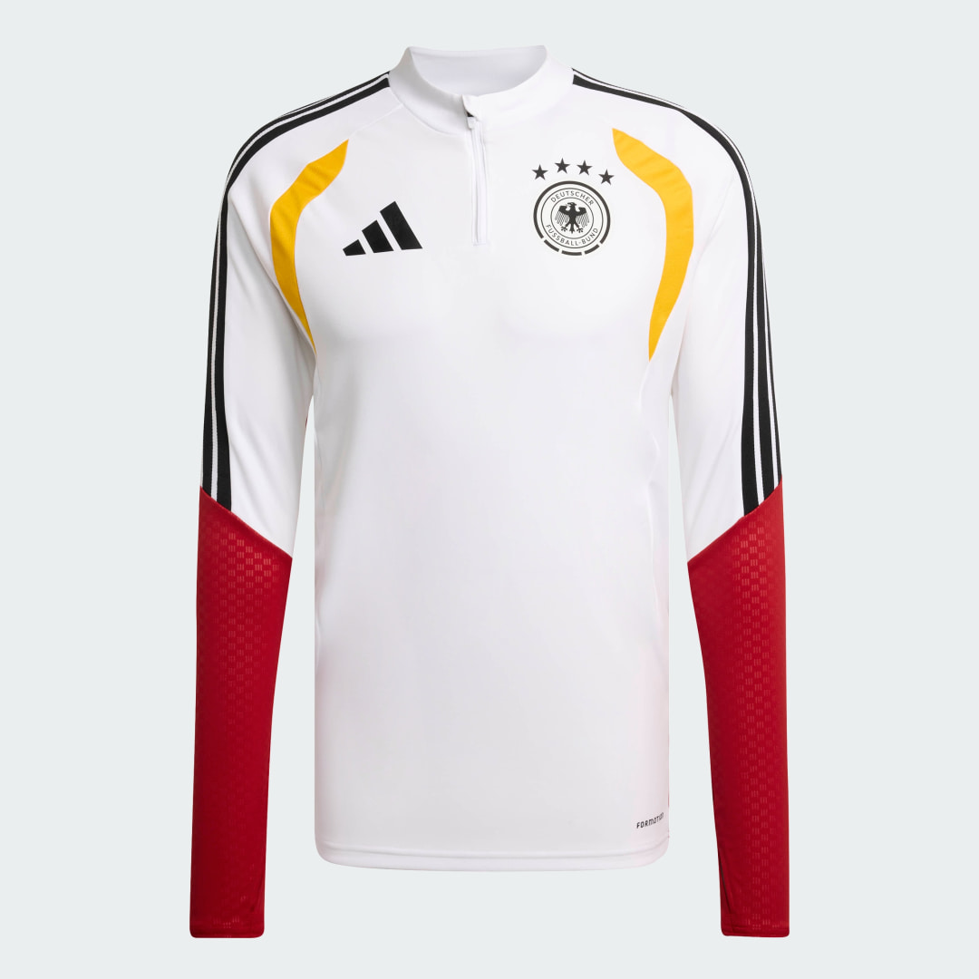 Detalle de Camiseta de entrenamiento Adidas Alemania 26 Tiro manga larga – blanco
