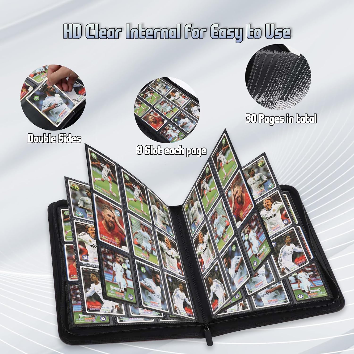 Detalle 2 de Trading Card Binder 540-Pocket PU Leather