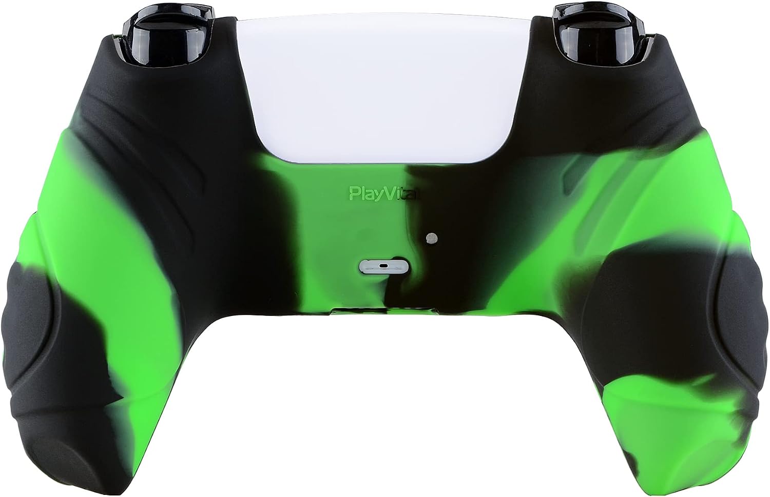 Thumbnail 6 de eXtremeRate PlayVital Guardian Edition Ergonomic Silicone Case for PS5 Controller – Green & Black