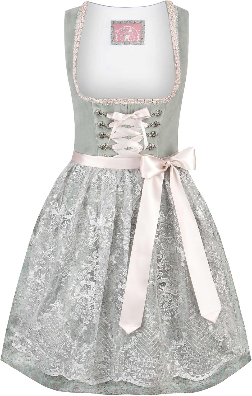 Detalle de Wiesnwuid Dirndl Loredana Robe, Sauge, 40 Femmes