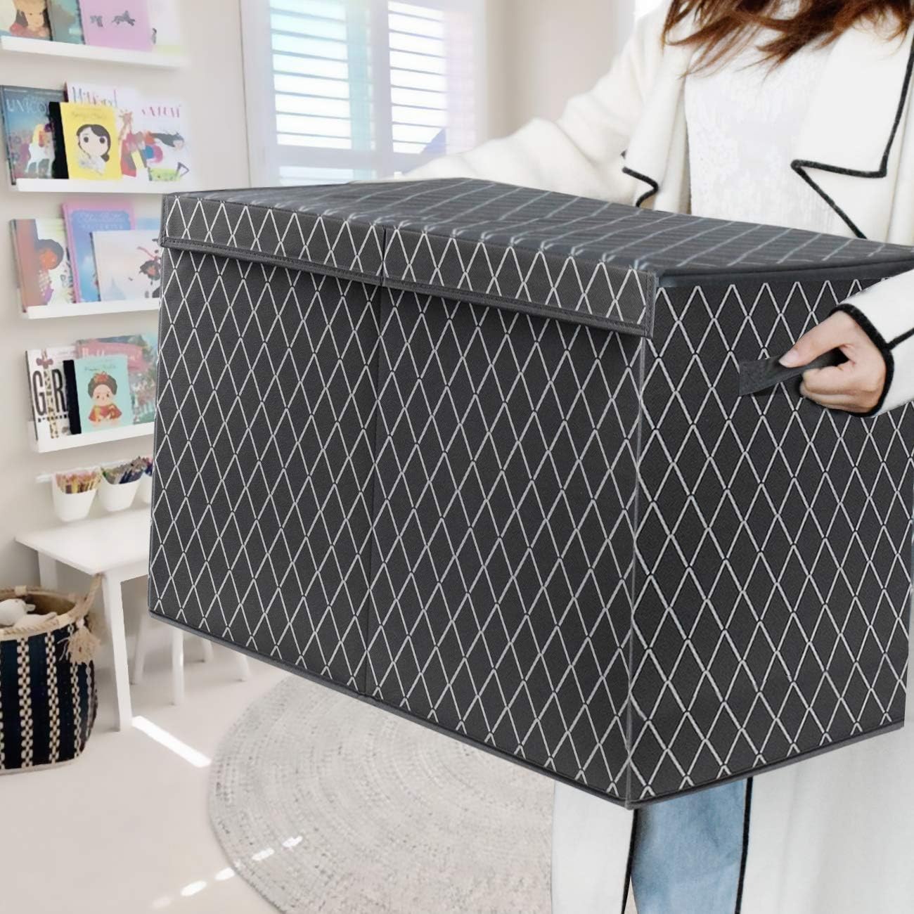 Thumbnail 1 de VERONLY Large Toy Storage Box Grey
