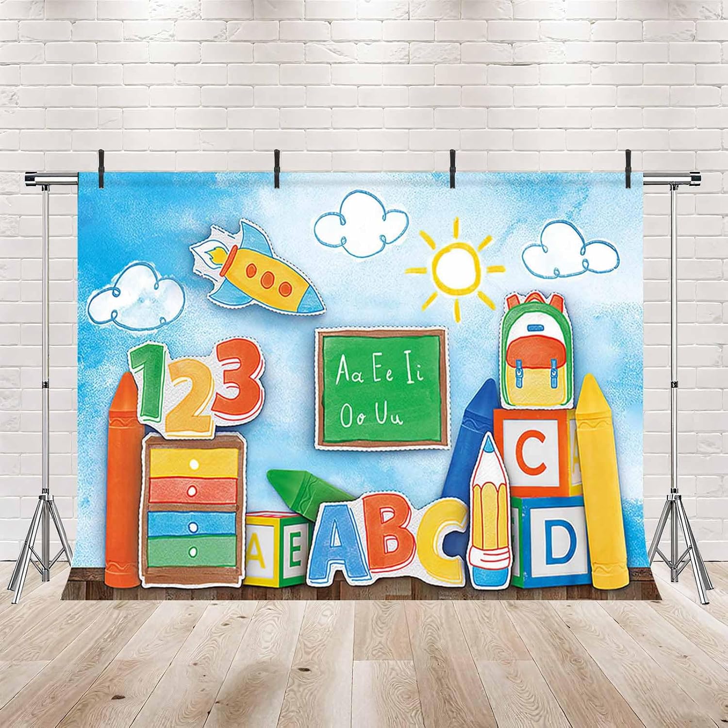 Thumbnail 1 de MEHOFOND 7x5ft Back To School Backdrop