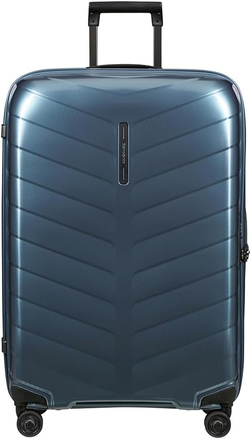 Detalle de Samsonite Attrix Spinner L 75 cm – Valigia Blu (97 L) in Roxkin, robusta e pratica