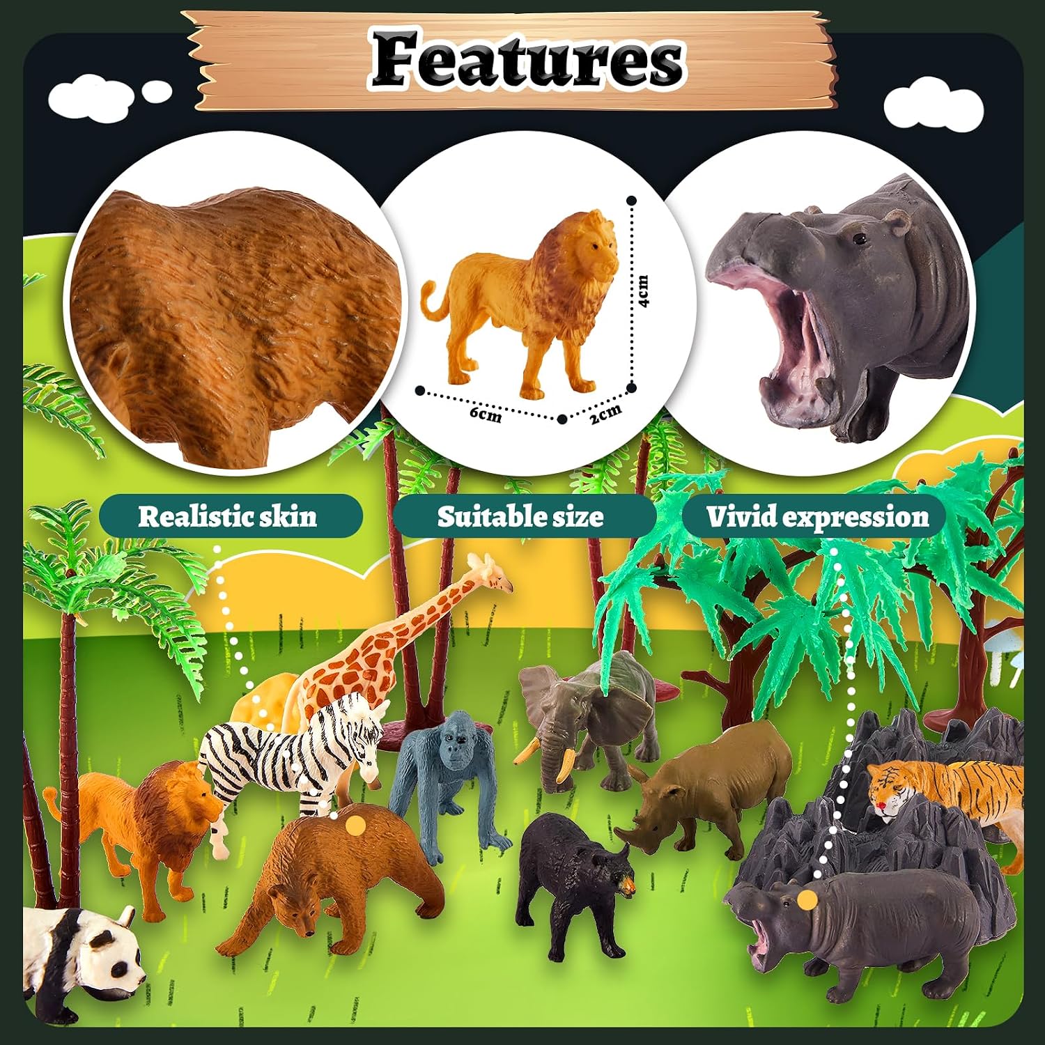 Thumbnail 2 de TOEY PLAY 3 in 1 Animals Toys