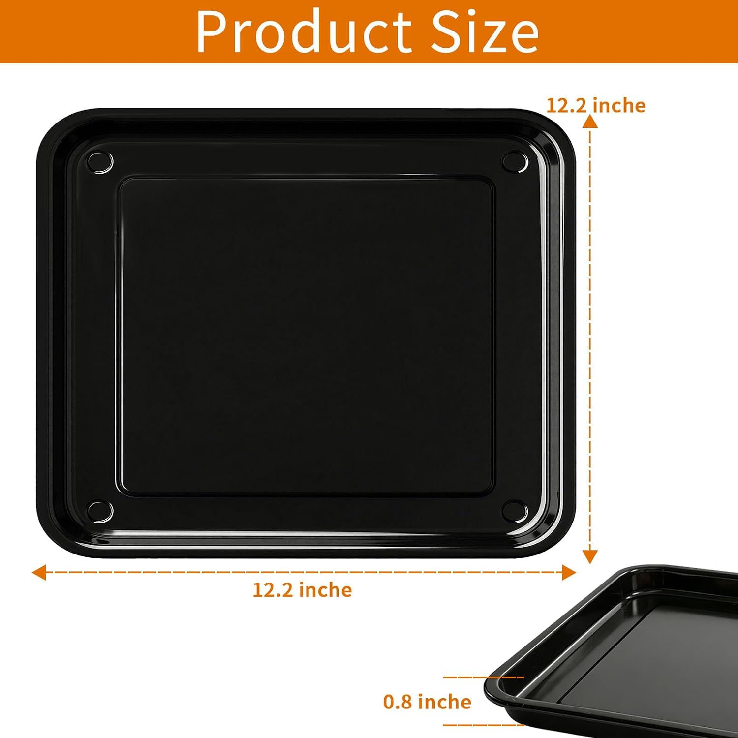 Thumbnail 1 de GCQFZ Air Fryer Crisper Tray 12.2 × 12.2 inches