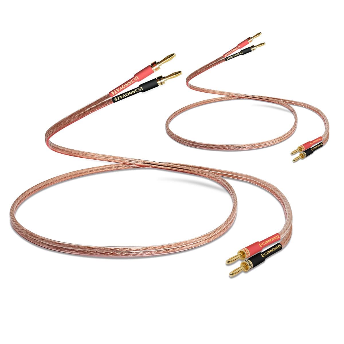 Detalle de WOWLED speaker cable 13AWG with banana plugs 1.5m
