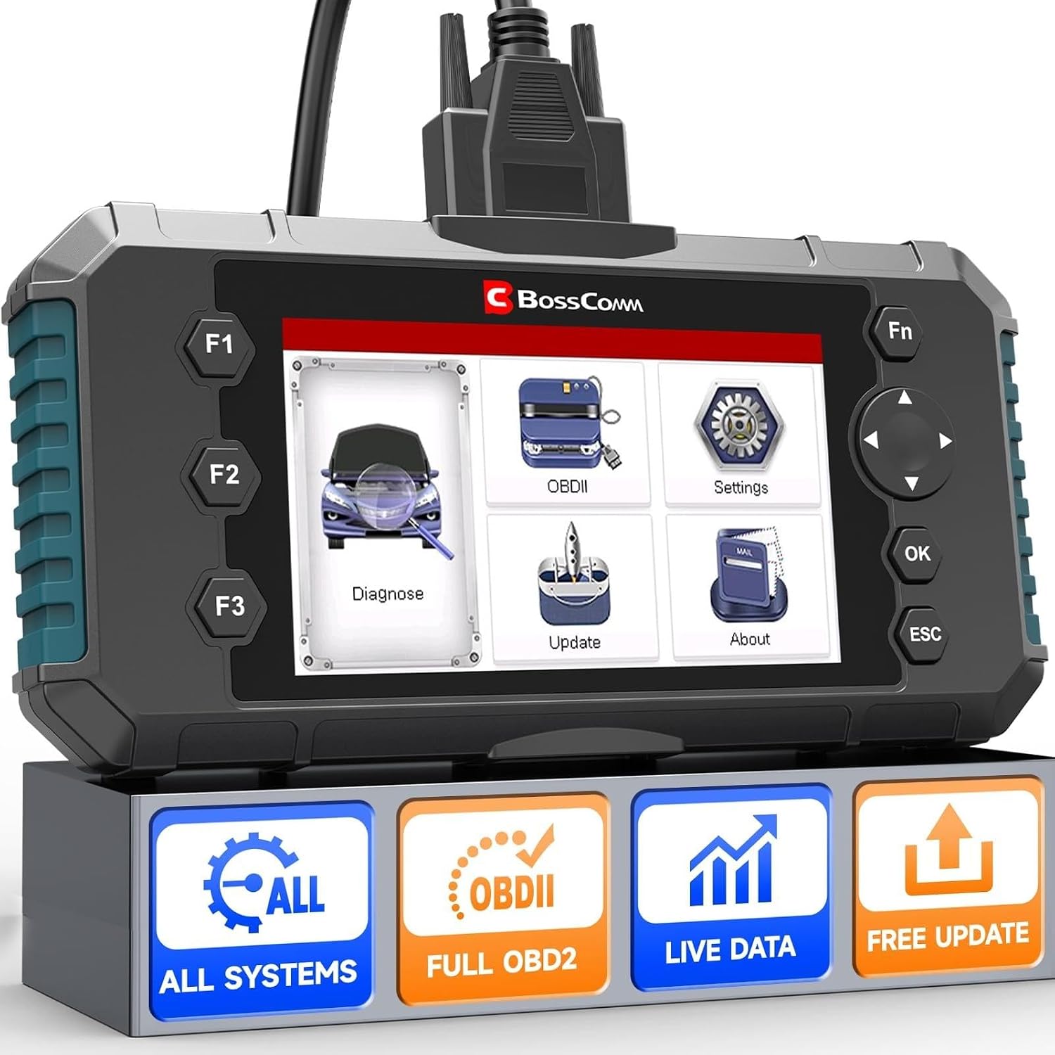 Detalle de BOSSCOMM OBD2 Scanner IFIX435