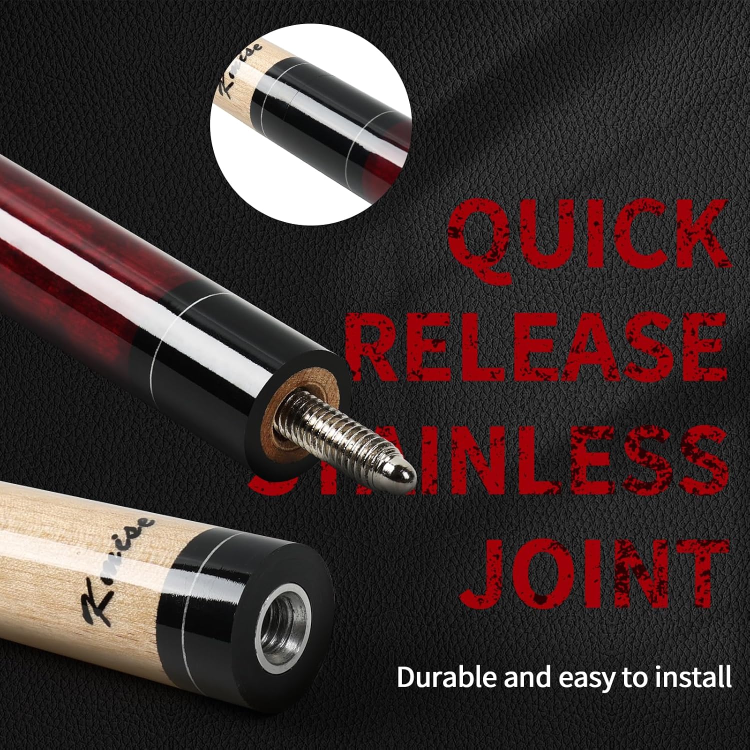 Thumbnail 4 de Kmise pool cue in hard maple