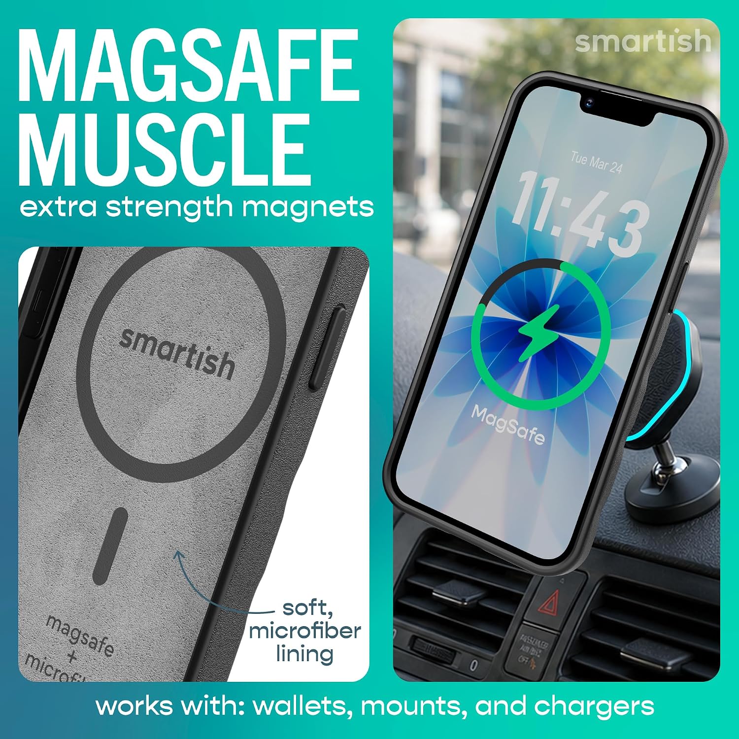 Detalle de Smartish MagSafe iPhone Case, Gripmunk
