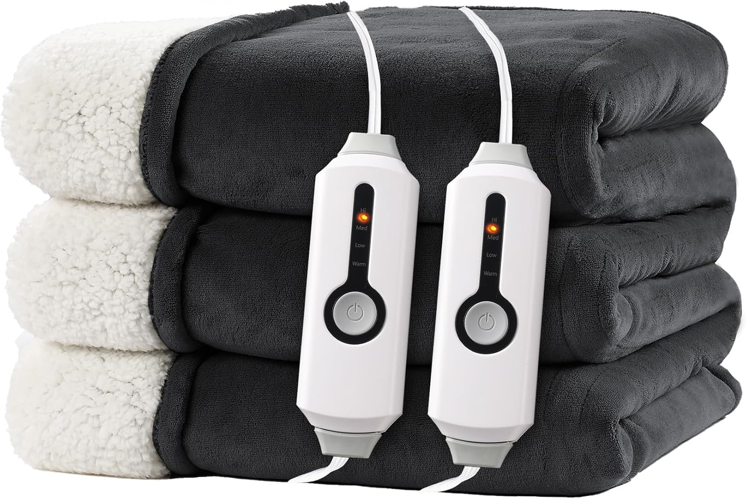 Detalle de RALYSUN Electric Heated Blanket 90"x100"