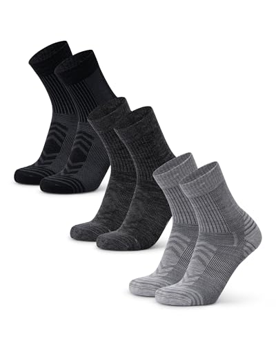 Detalle de DANISH ENDURANCE Calze Trekking Leggere, 3 Paia Multicolore 39‑42