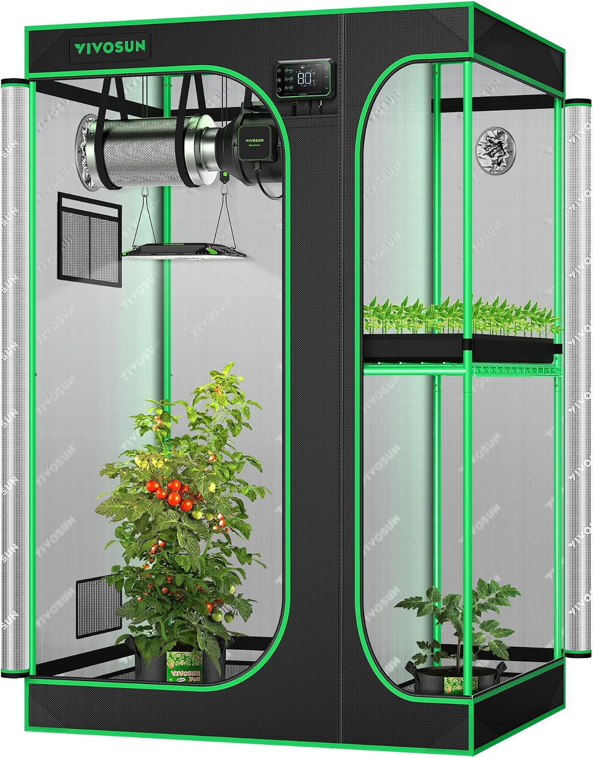 Detalle de VIVOSUN Grow Tent 108" x 48" x 80