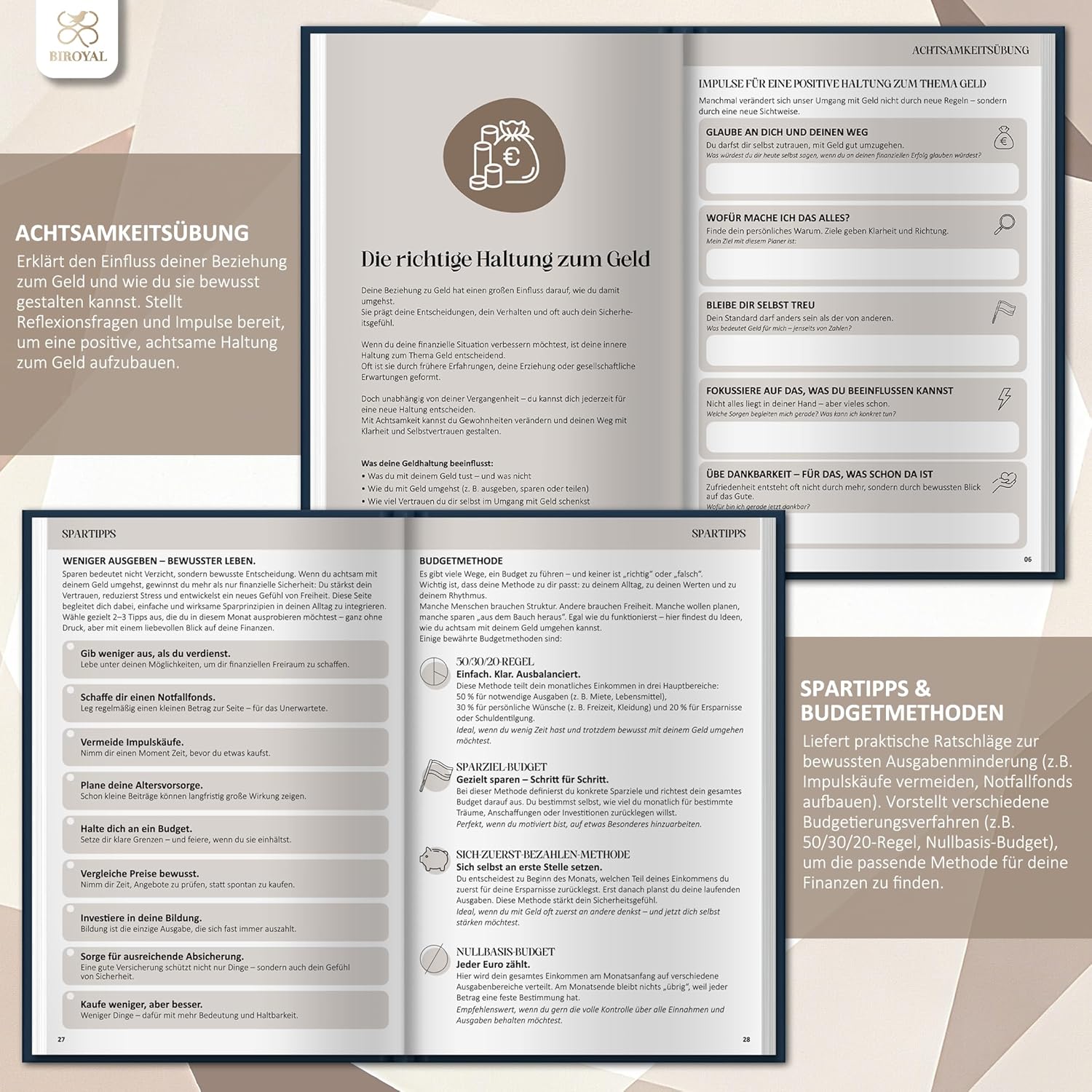 Thumbnail 3 de BIROYAL Budget Planner 12 Monate 📒