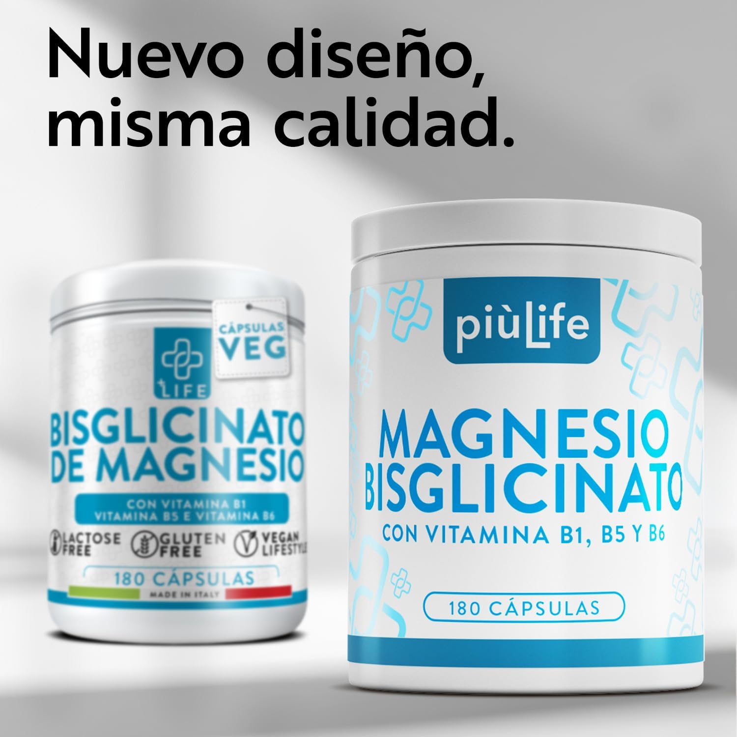 Detalle 2 de Magnesio Bisglicinato PiùLife 1500mg 180 cápsulas