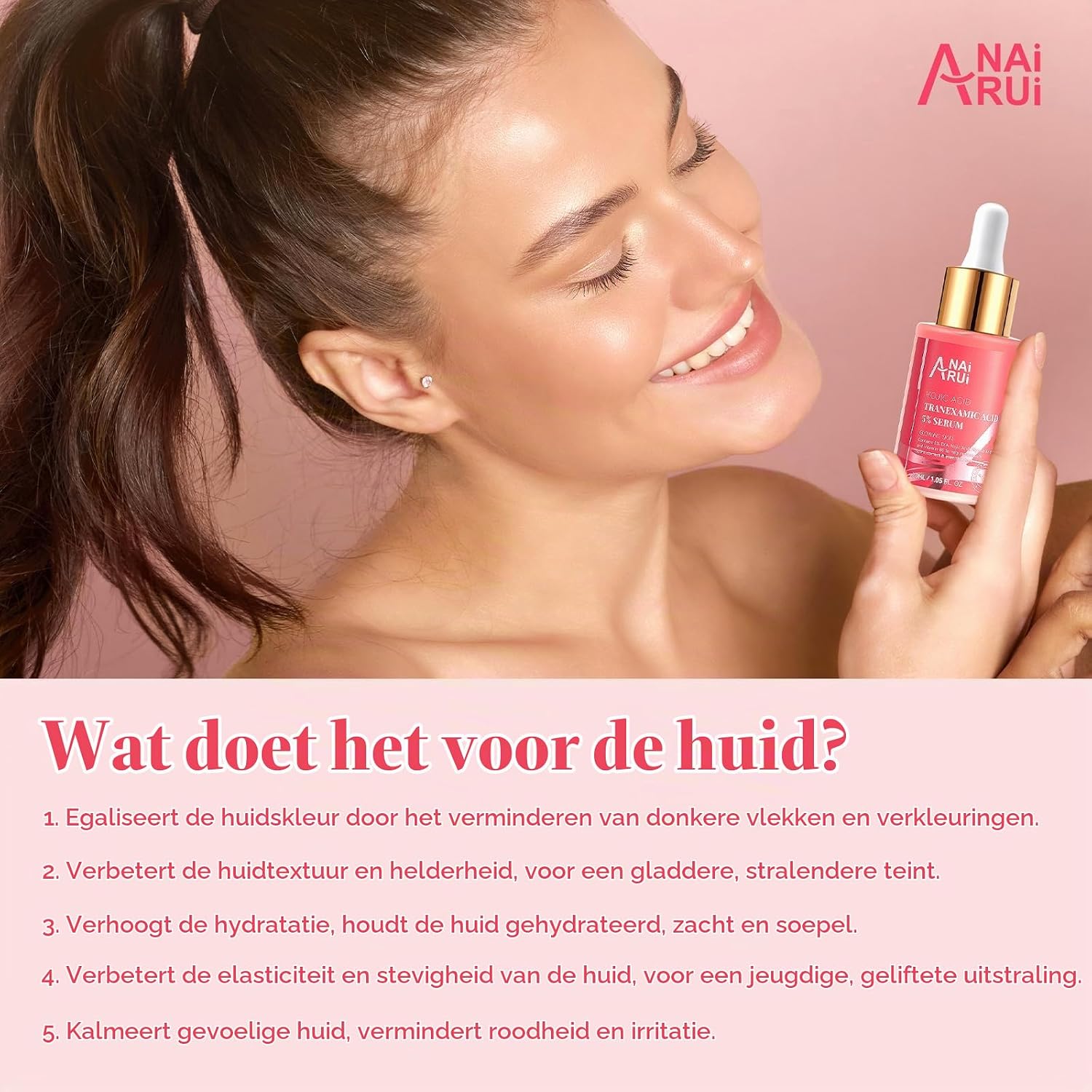 Thumbnail 1 de ANAI RUI 5% tranexaminezuurserum met glycolzuur en kojiczuur, 30 ml