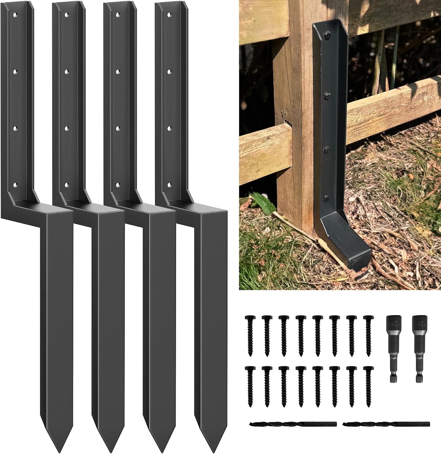 Detalle de AKINGKONG Fence Post Repair Kit 11-Gauge
