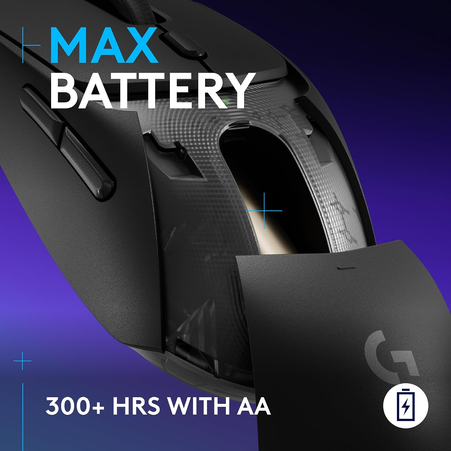 Detalle 2 de Logitech G G309 LIGHTSPEED Wireless Gaming Mouse (LIGHTFORCE Hybrid Switches, HERO 25K) - Black