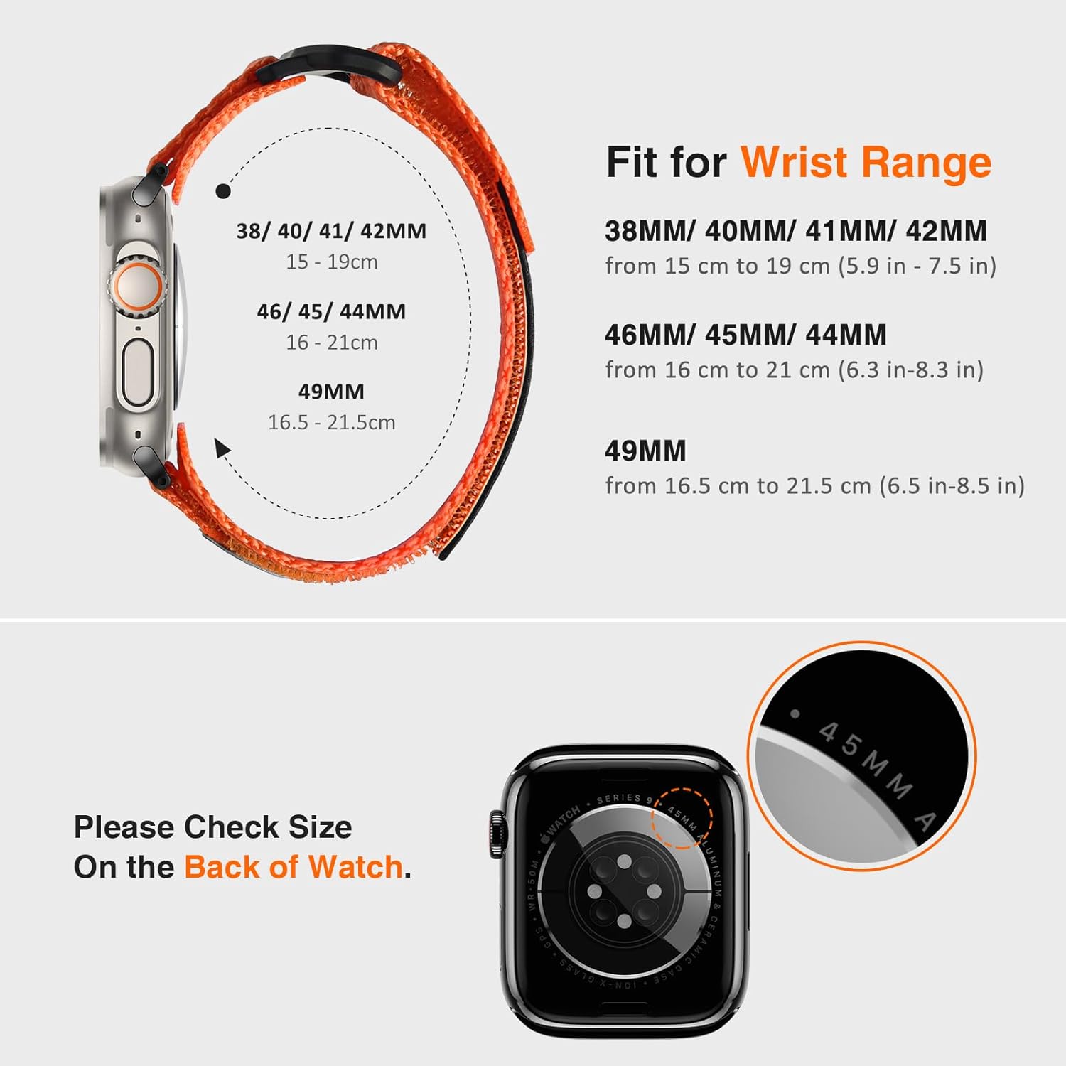 Thumbnail 1 de ULTIMAL Bracelet pour Apple Watch – Bracelet sport en nylon respirant et confortable