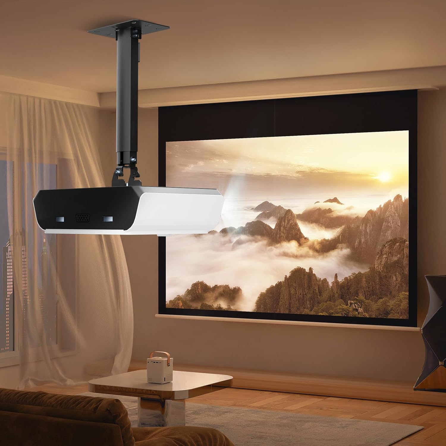 Thumbnail 5 de Suptek Universal Ceiling/Wall Projector Mount with 533mm Extendable Pole & Thread Adapters (up to 13.6kg)