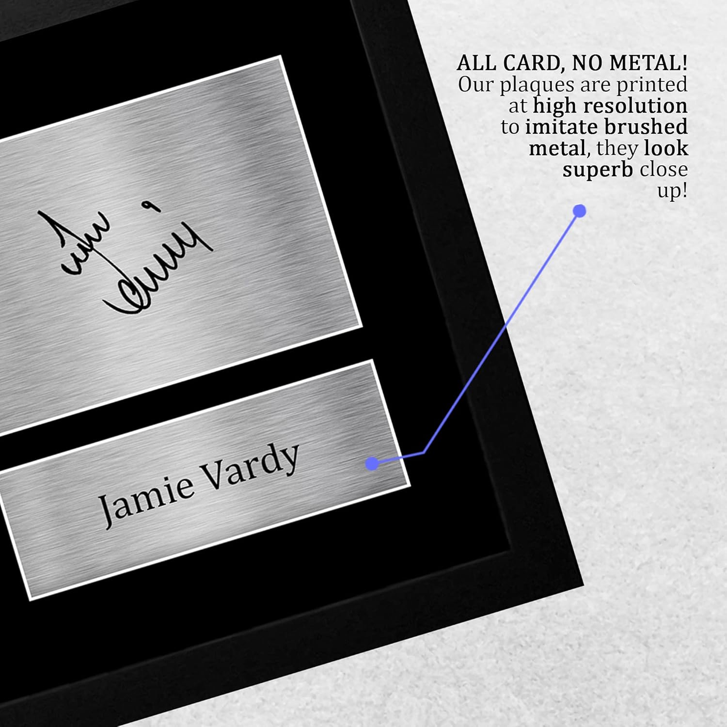 Thumbnail 4 de HWC Trading FR A4 Jamie Vardy Leicester City framed autograph picture (A4)